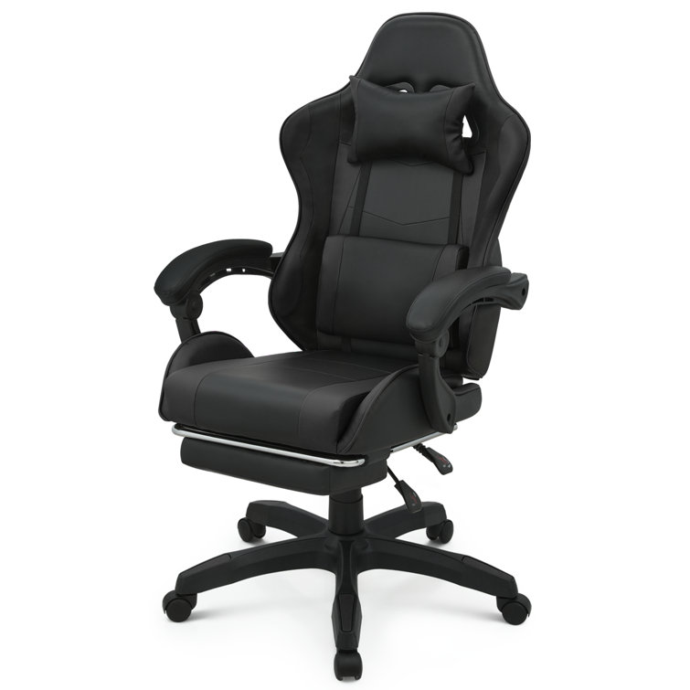 Ergonomic PC Computer Seat With Headrest Footrest